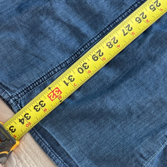 G by Guess Navy Denim Dress with Zipper Accents retro western boho✨ - Picture 10 of 10